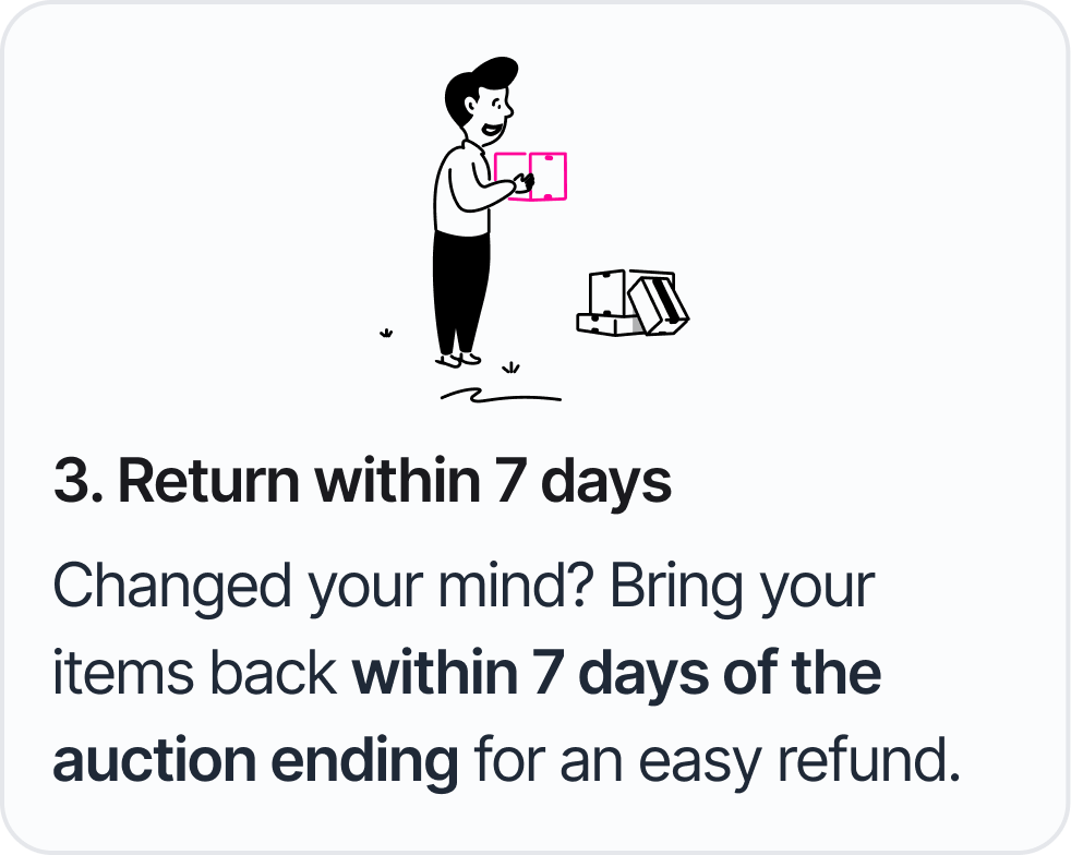 Return within 7 days graphic.